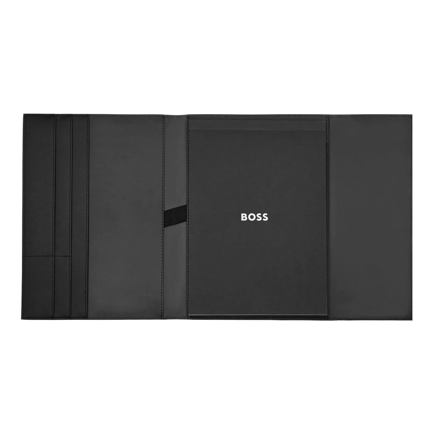 HUGO BOSS HDF519D Ντοσιέ A4 Double B Black & Gun Folder
