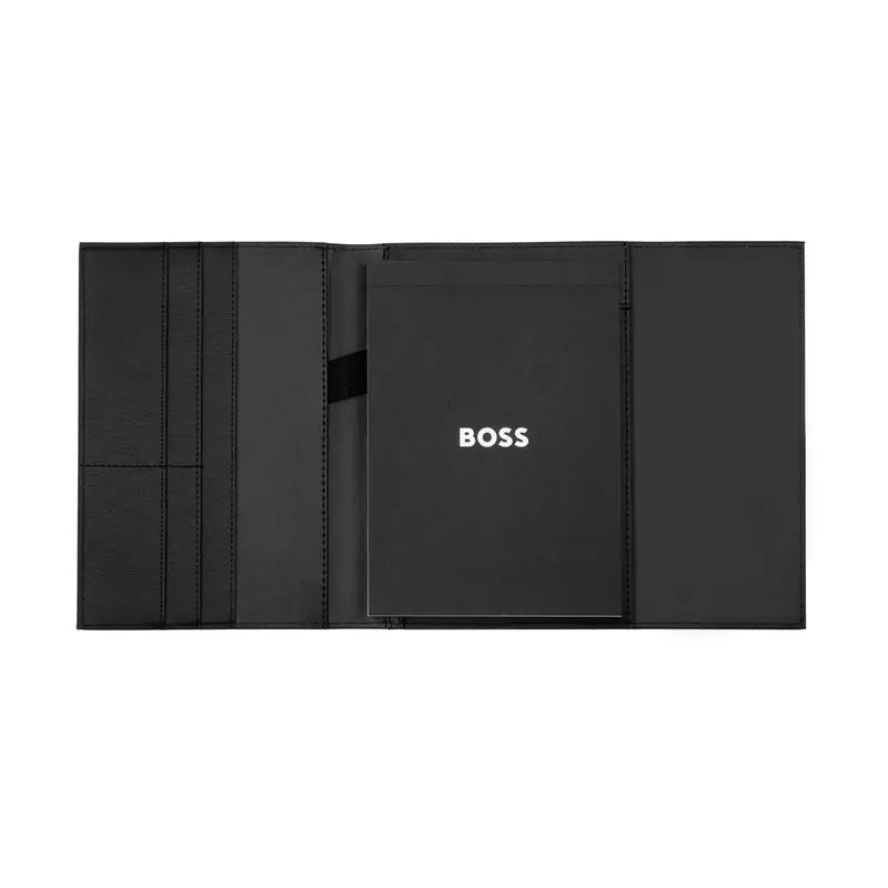 HUGO BOSS HDM519D Ντοσιέ A5 Double B Black & Gun Folder
