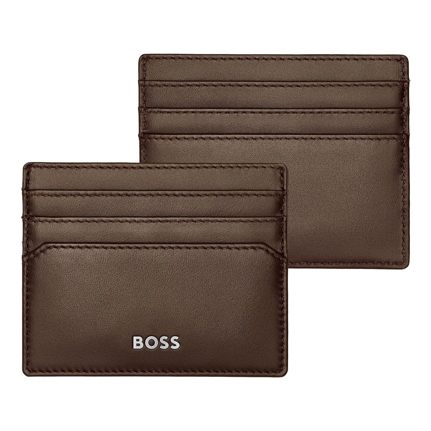 HUGO BOSS HLC403Y Καρτοθήκη Classic Smooth Brown Card Holder
