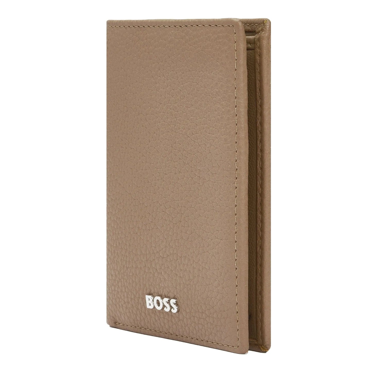 HUGO BOSS HLF416X Καρτοθήκη Trifold Classic Grained Camel Card Holder