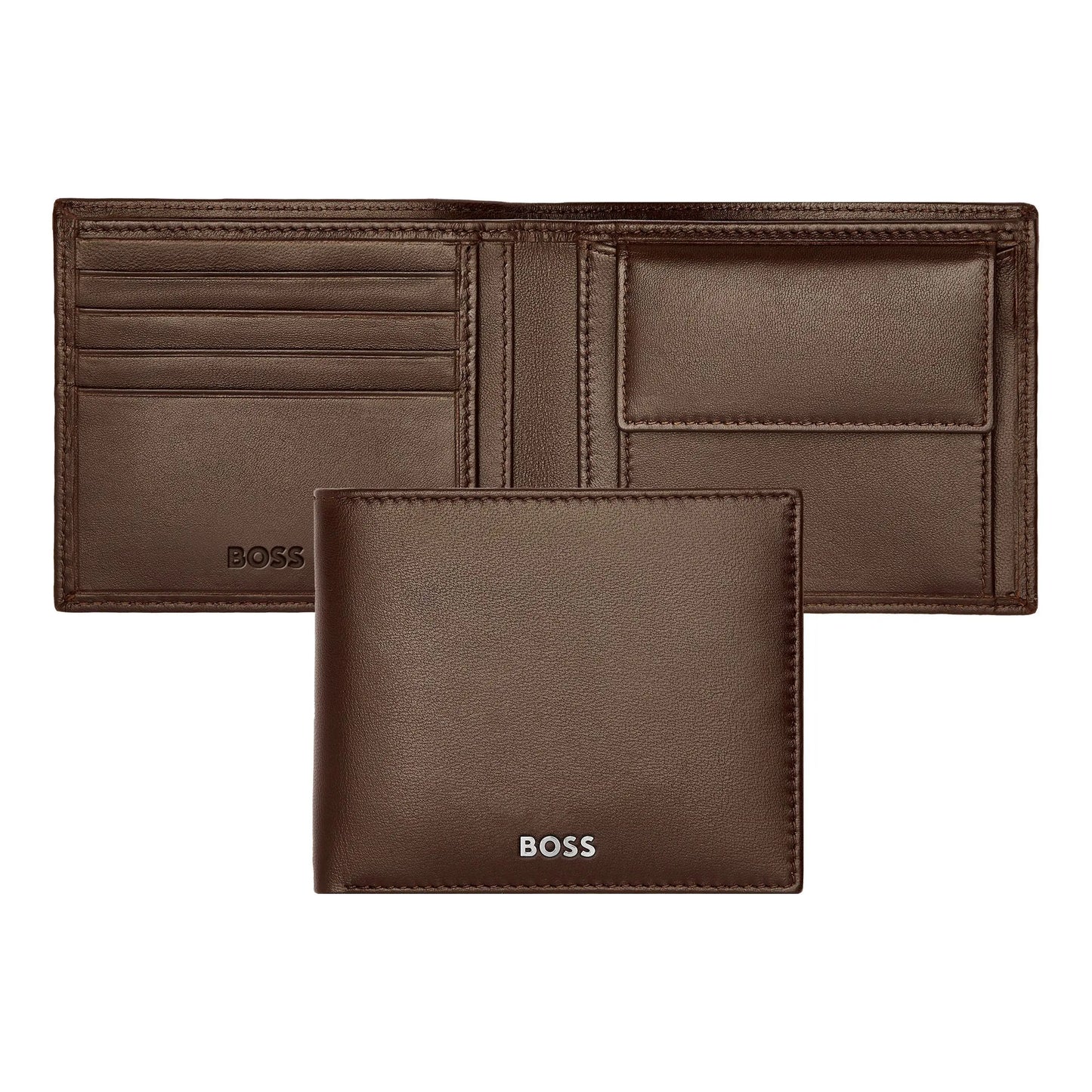 HUGO BOSS HLM403Y Πορτοφόλι Classic Smooth Brown Wallet