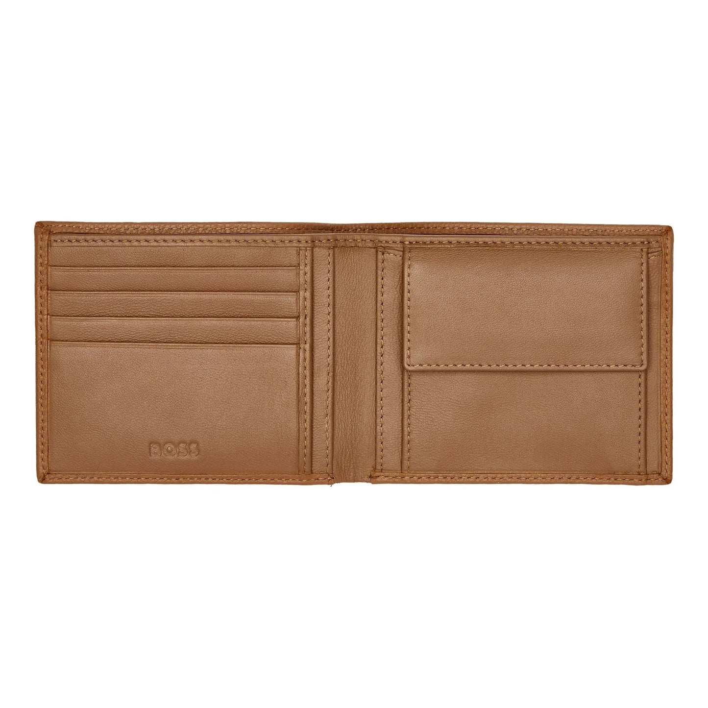 HUGO BOSS HLM416X Πορτοφόλι Grained Camel Wallet