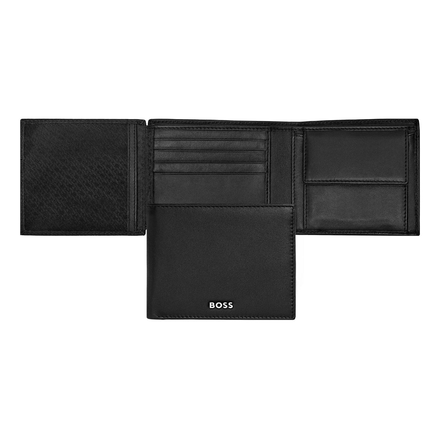 HUGO BOSS HLN403A Πορτοφόλι Classic Smooth Black Money Wallet