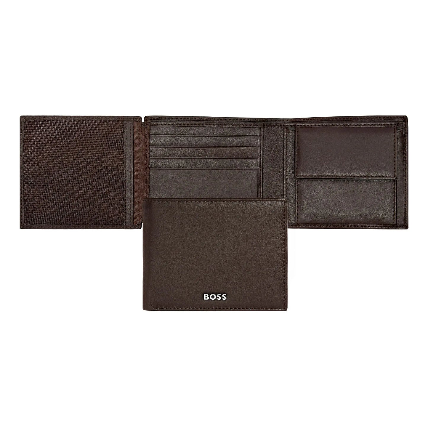 HUGO BOSS HLN403Y Πορτοφόλι Classic Smooth Brown Money Wallet