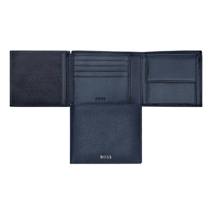 HUGO BOSS HLN416N Πορτοφόλι Classic Grained Blue Wallet