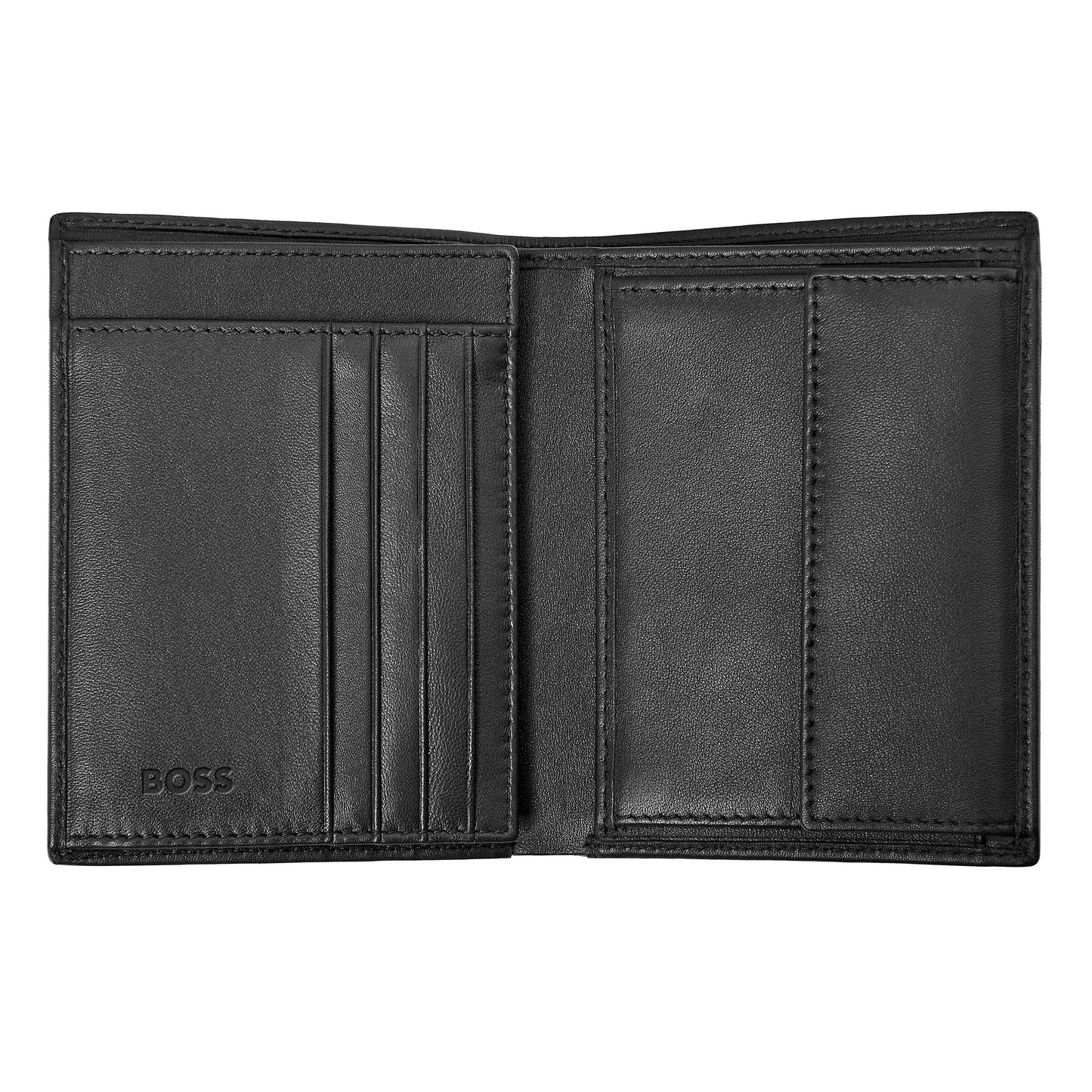 HUGO BOSS HLO403A Πορτοφόλι Vertical Flap Classic Smooth Black Wallet Hugo Boss