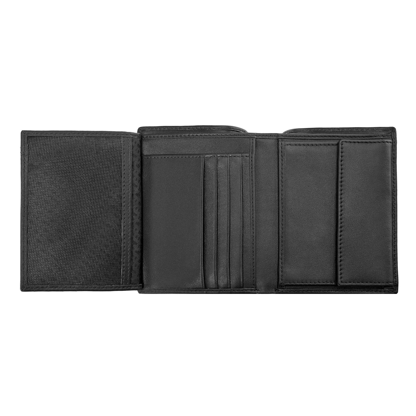 HUGO BOSS HLO403A Πορτοφόλι Vertical Flap Classic Smooth Black Wallet Hugo Boss