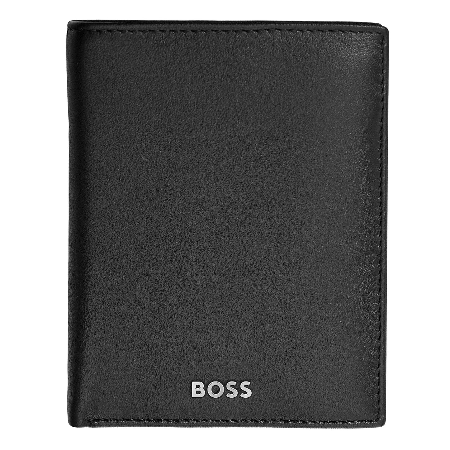 HUGO BOSS HLO403A Πορτοφόλι Vertical Flap Classic Smooth Black Wallet Hugo Boss