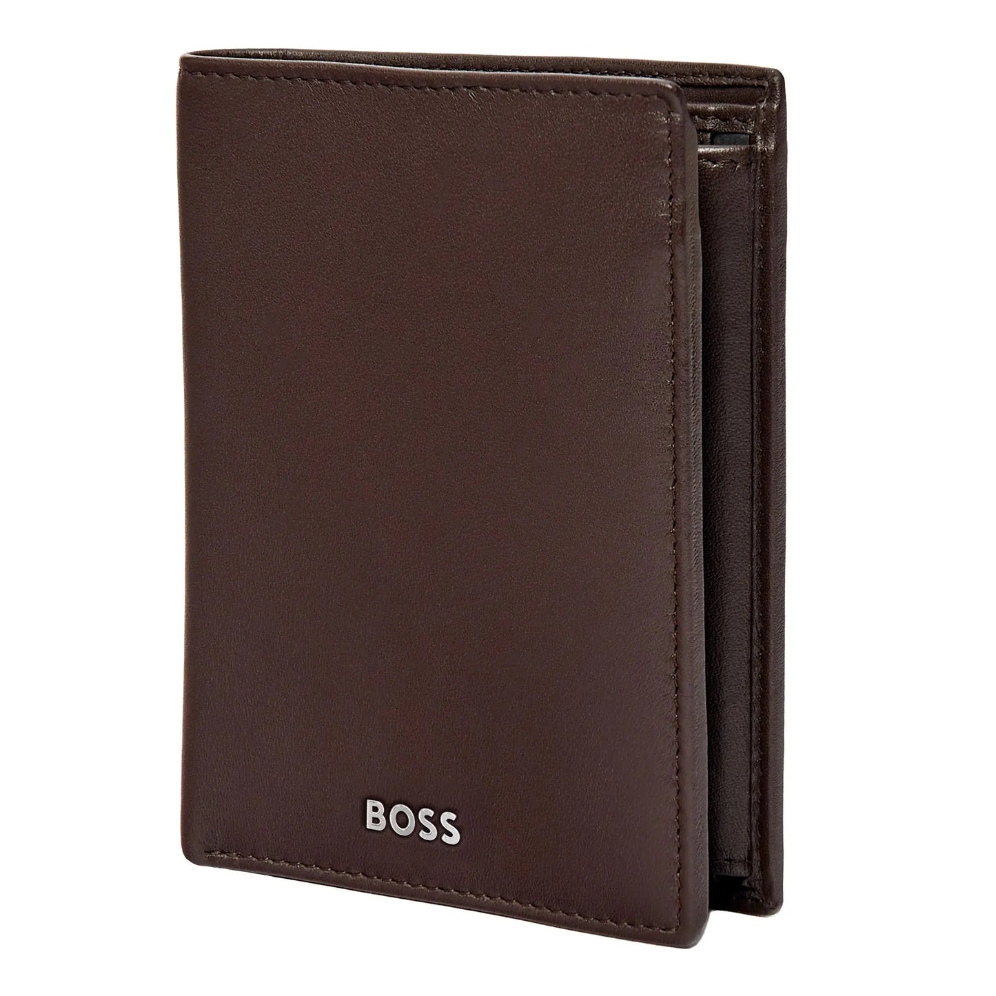 HUGO BOSS HLO403Y Πορτοφόλι Vertical Flap Classic Smooth Brown Wallet