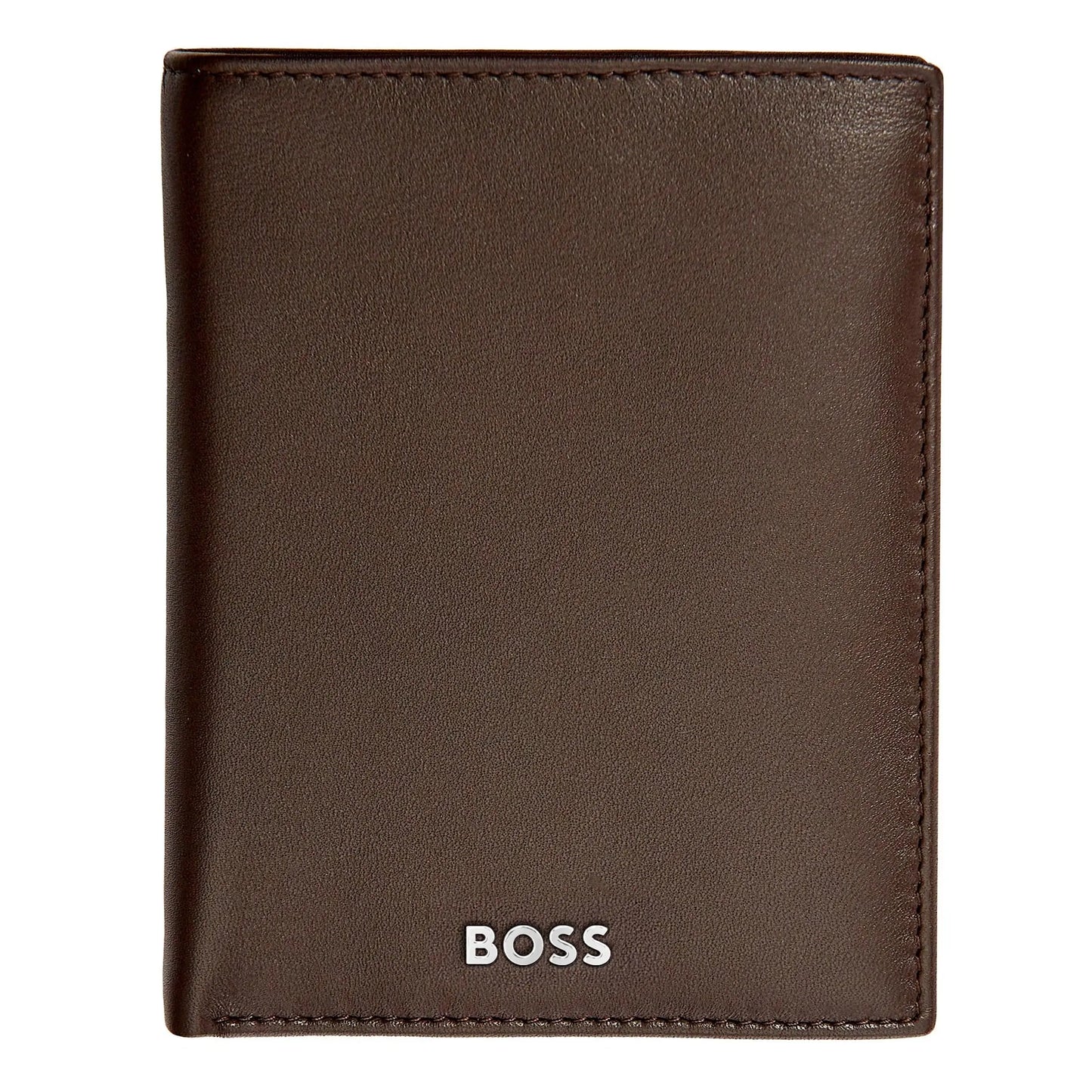 HUGO BOSS HLO403Y Πορτοφόλι Vertical Flap Classic Smooth Brown Wallet