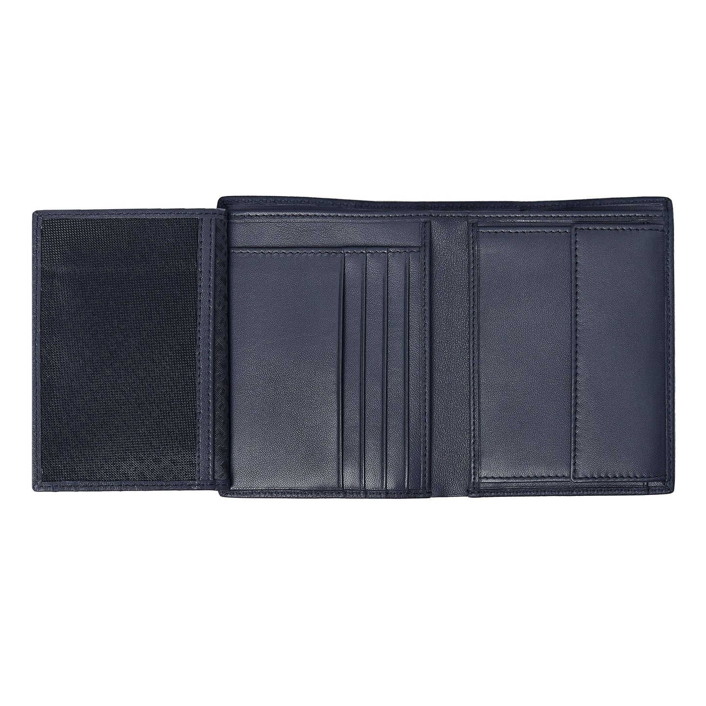 HUGO BOSS HLO416N Πορτοφόλι Vertical Flap Classic Grained Navy Wallet
