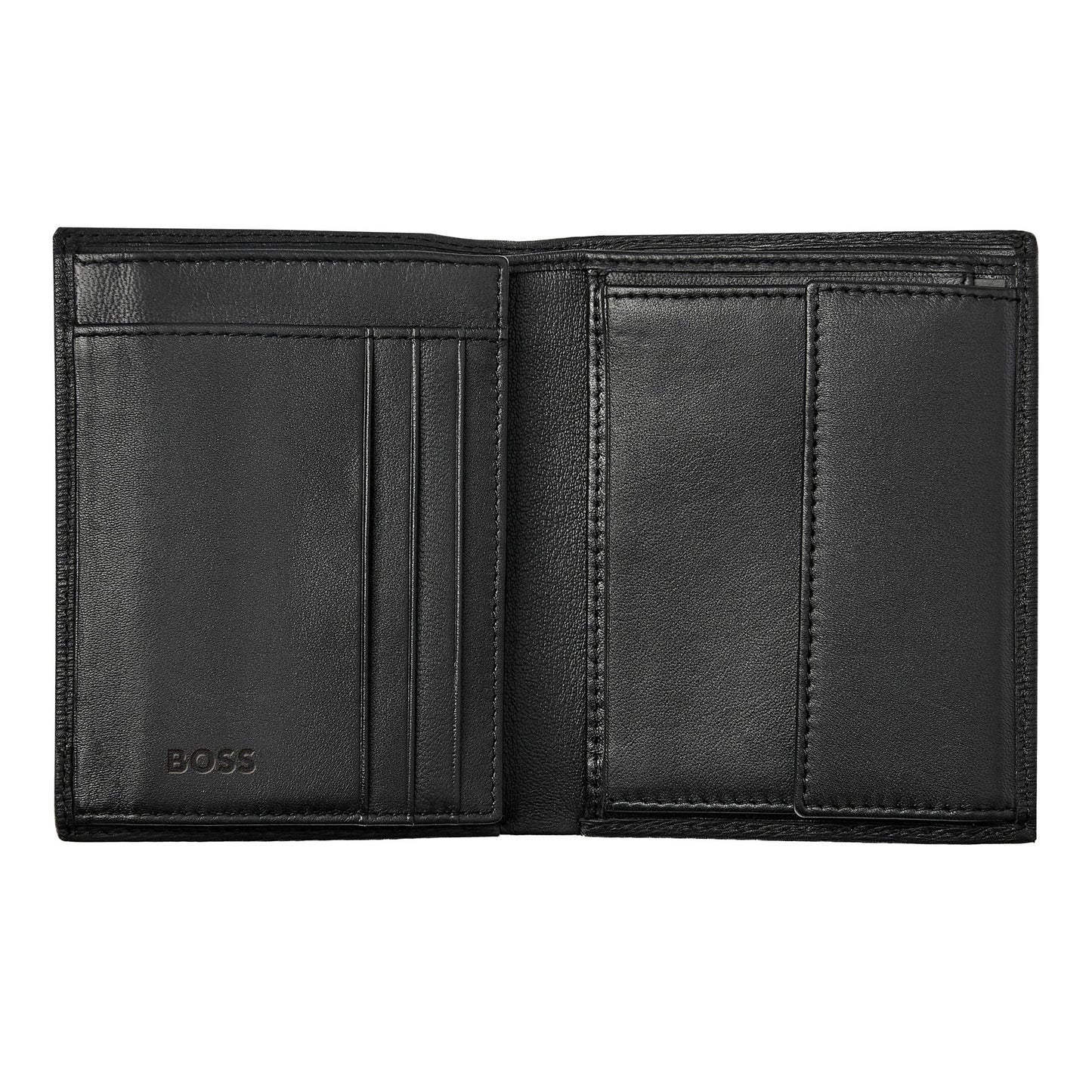HUGO BOSS HLO421A Πορτοφόλι Vertical Flap Iconic Black Wallet
