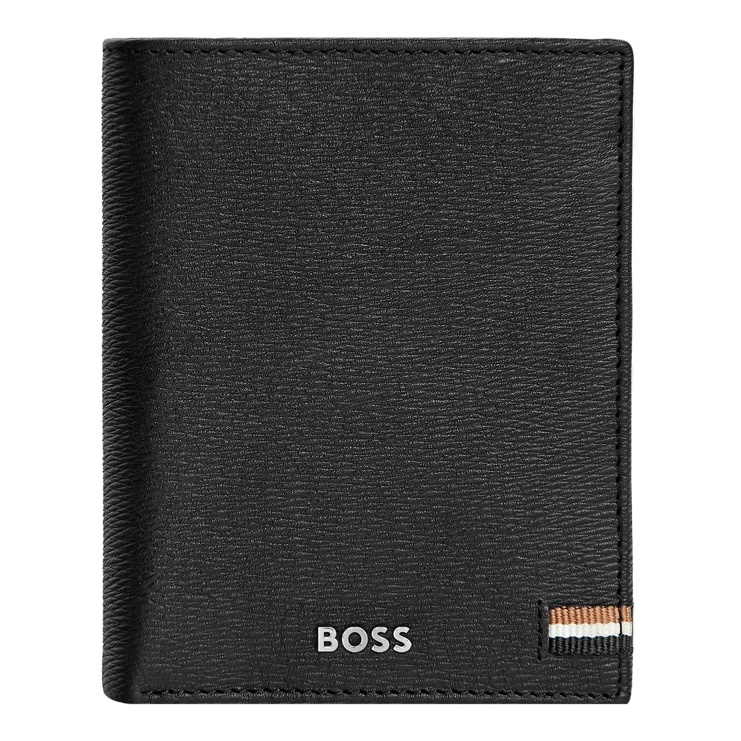 HUGO BOSS HLO421A Πορτοφόλι Vertical Flap Iconic Black Wallet