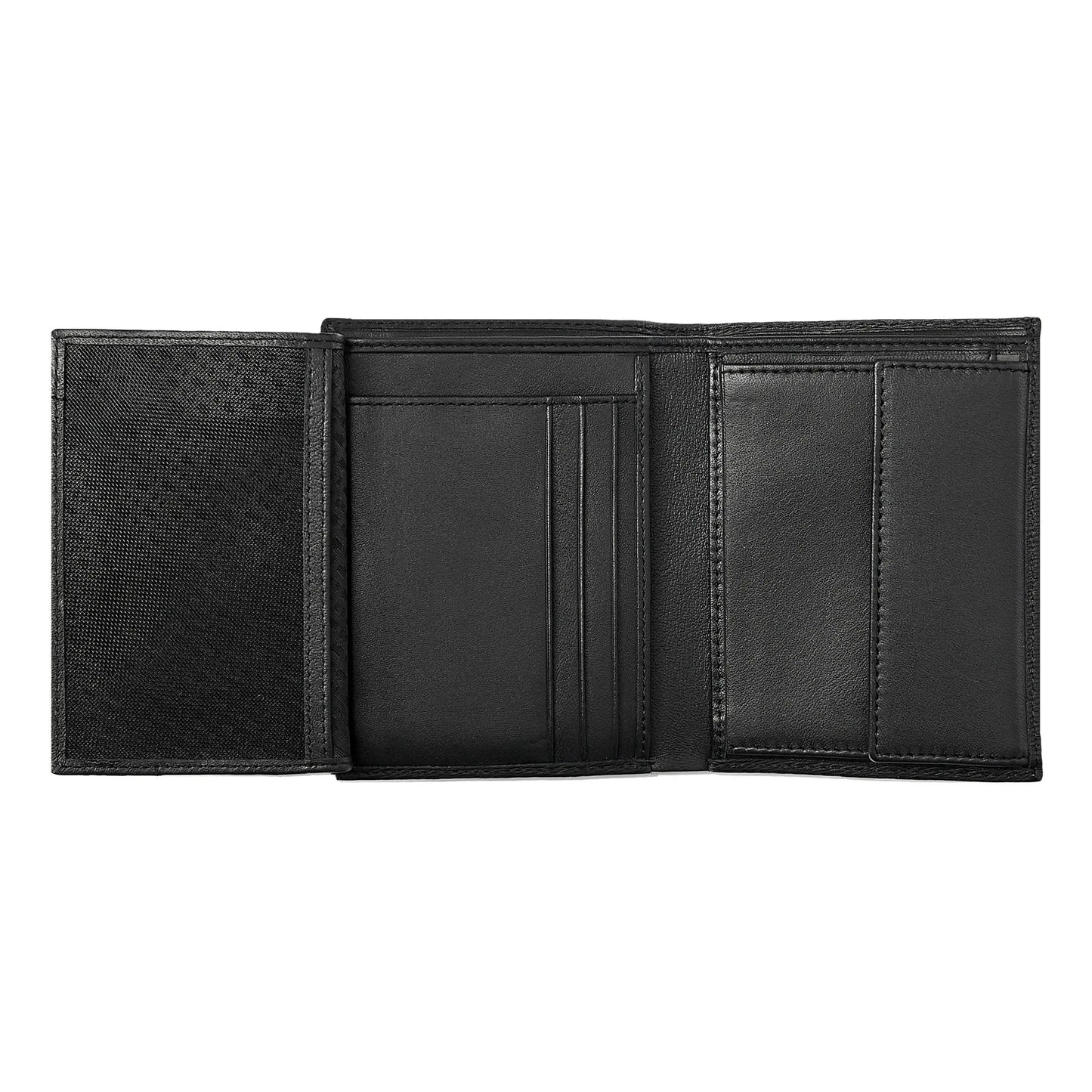 HUGO BOSS HLO421A Πορτοφόλι Vertical Flap Iconic Black Wallet
