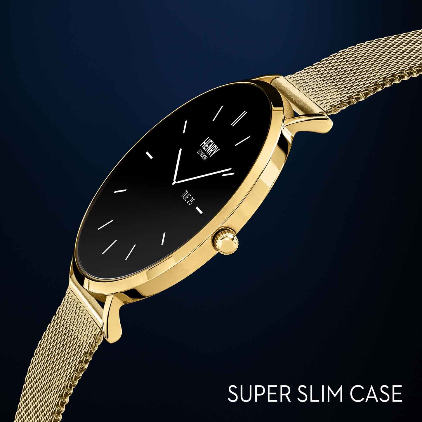 Henry London HLS65-0006 Smartwatch Gold Stainless Steel Bracelet
