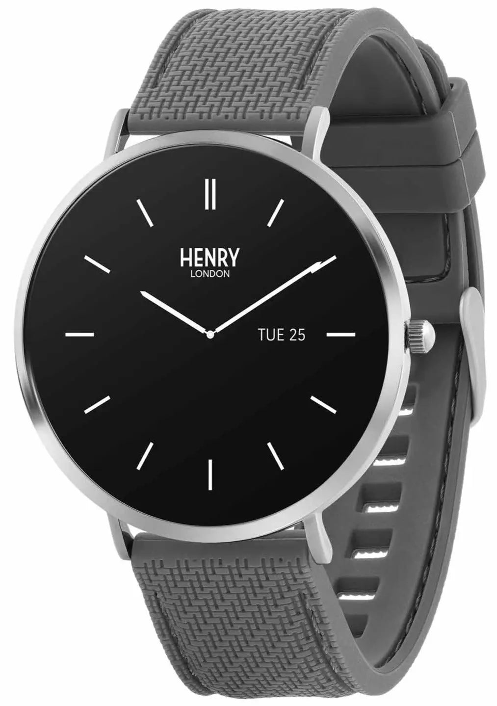 Henry London HLS65-0011 Smartwatch Grey Silicon Strap