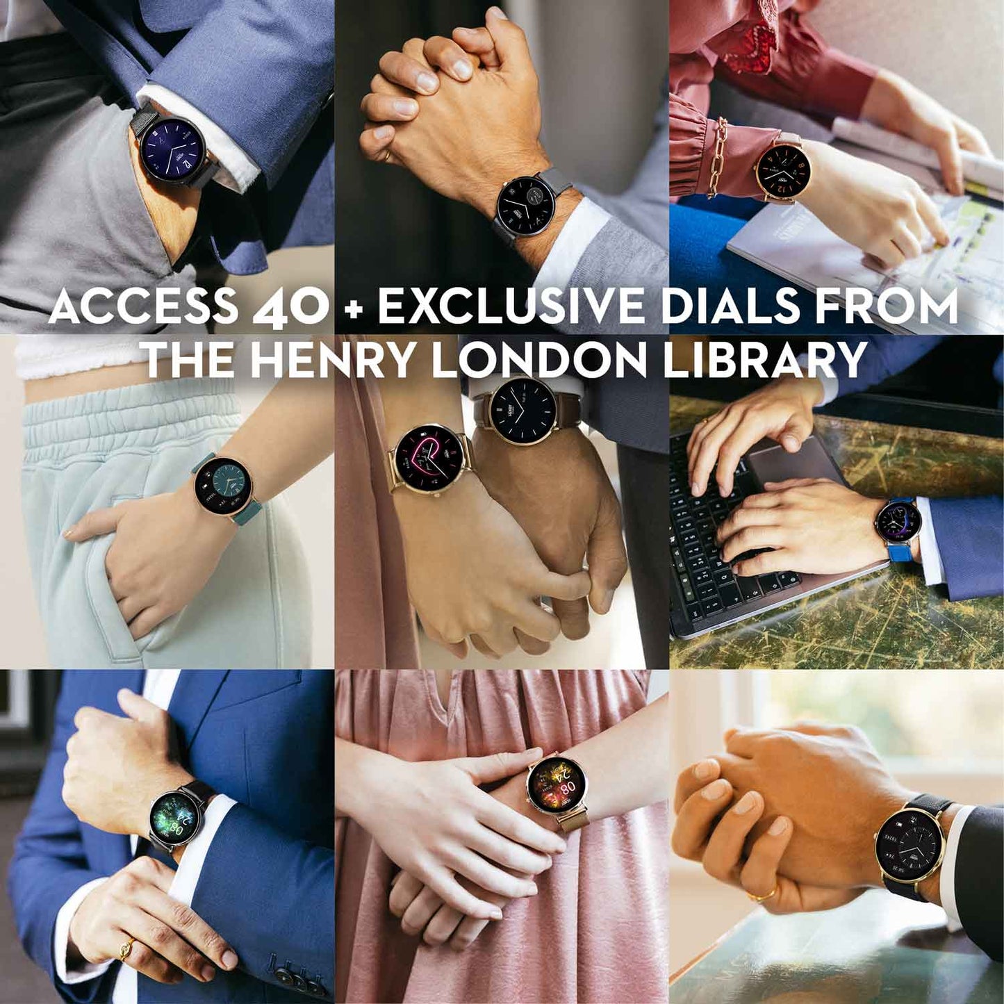 Henry London HLS65-0011 Smartwatch Grey Silicon Strap