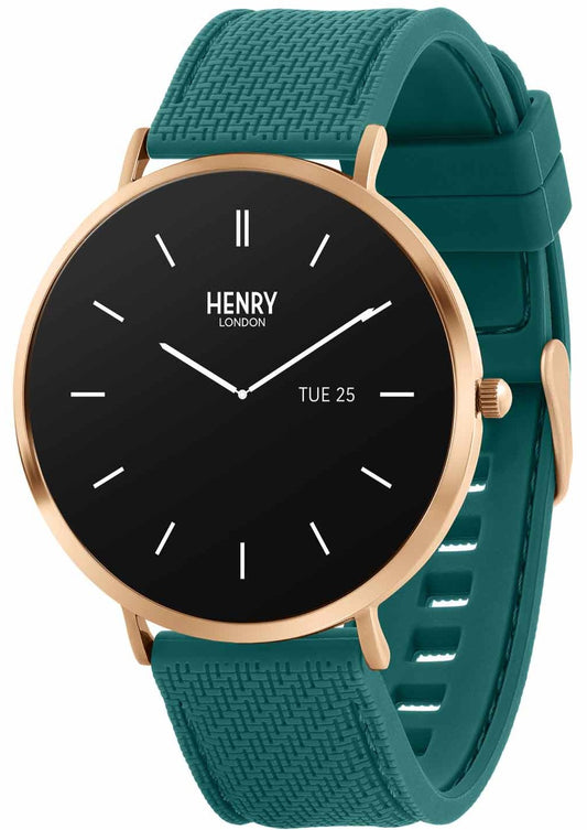 Henry London HLS65-0014 Smartwatch Green Silicon Strap