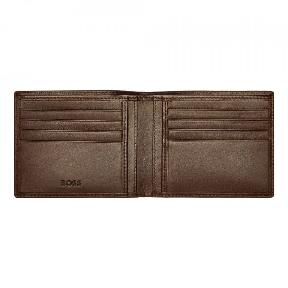 HUGO BOSS HLW403Y Πορτοφόλι Classic Smooth Brown Wallet