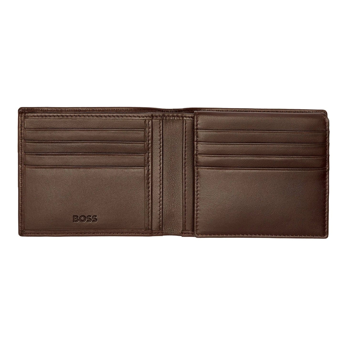 HUGO BOSS HLY403Y Πορτοφόλι Flap Classic Smooth Brown Wallet