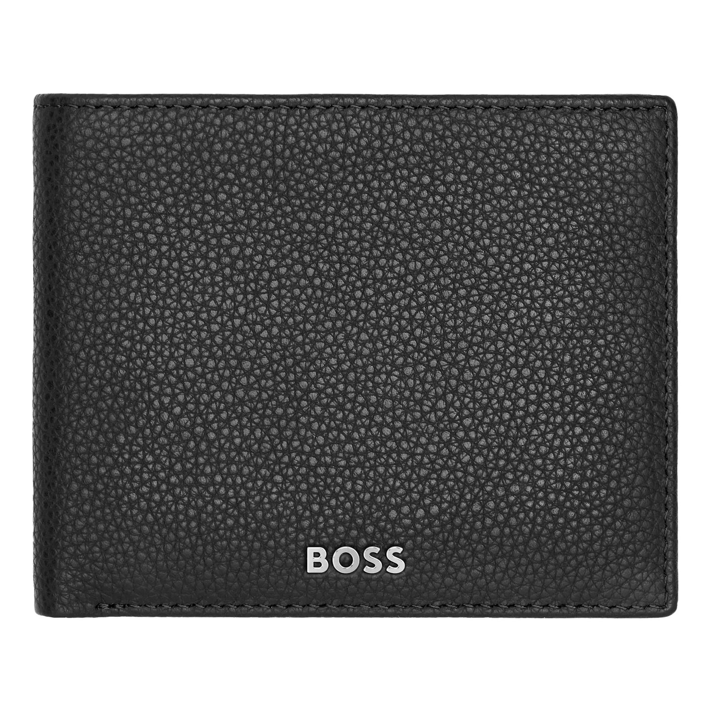 HUGO BOSS HLY416A Πορτοφόλι Flap Classic Grained Black Wallet