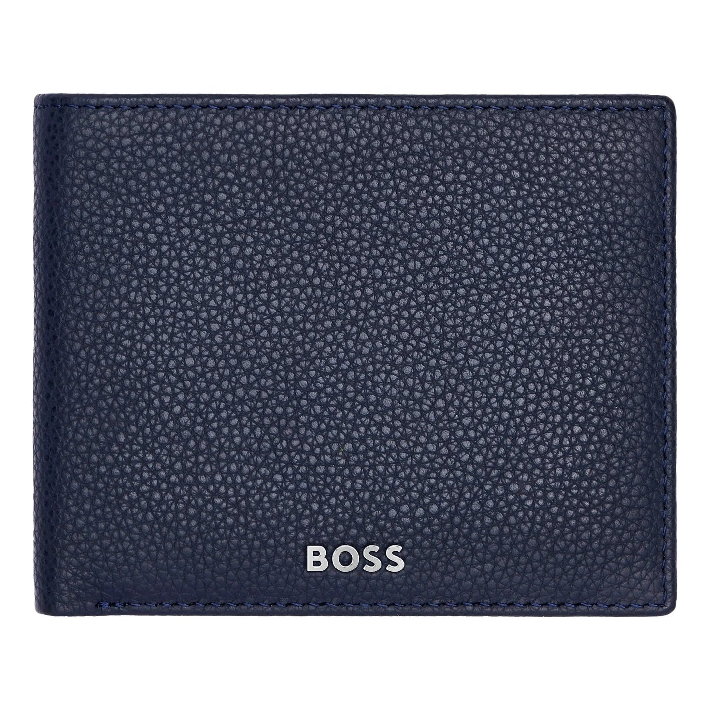 HUGO BOSS HLY416N Πορτοφόλι Flap Classic Grained Blue Wallet