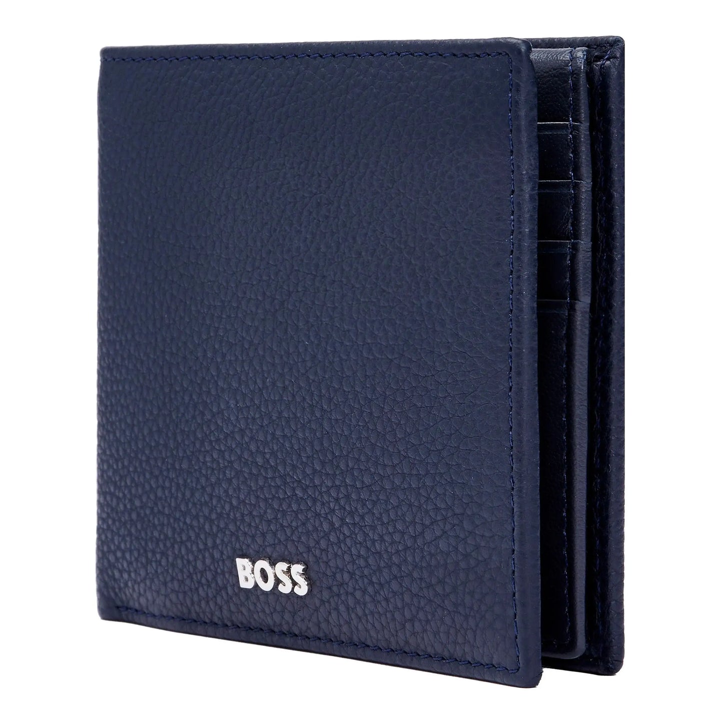 HUGO BOSS HLY416N Πορτοφόλι Flap Classic Grained Blue Wallet