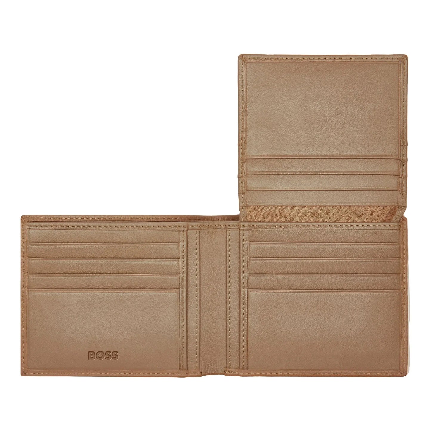 HUGO BOSS HLY416X Πορτοφόλι Flap Classic Grained Camel Wallet