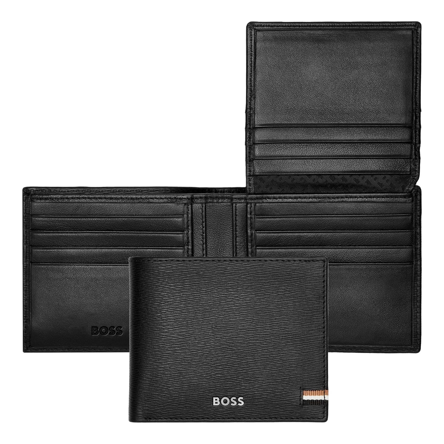 HUGO BOSS HLY421A Πορτοφόλι Flap Iconic Black Wallet