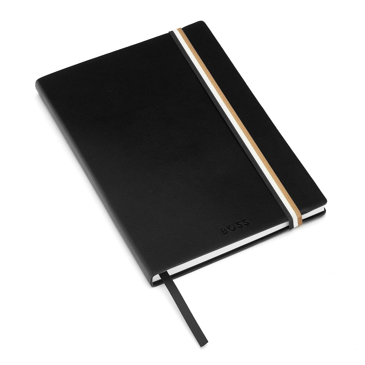 HUGO BOSS HNH321AL A5 Iconic Black Lined Notebook