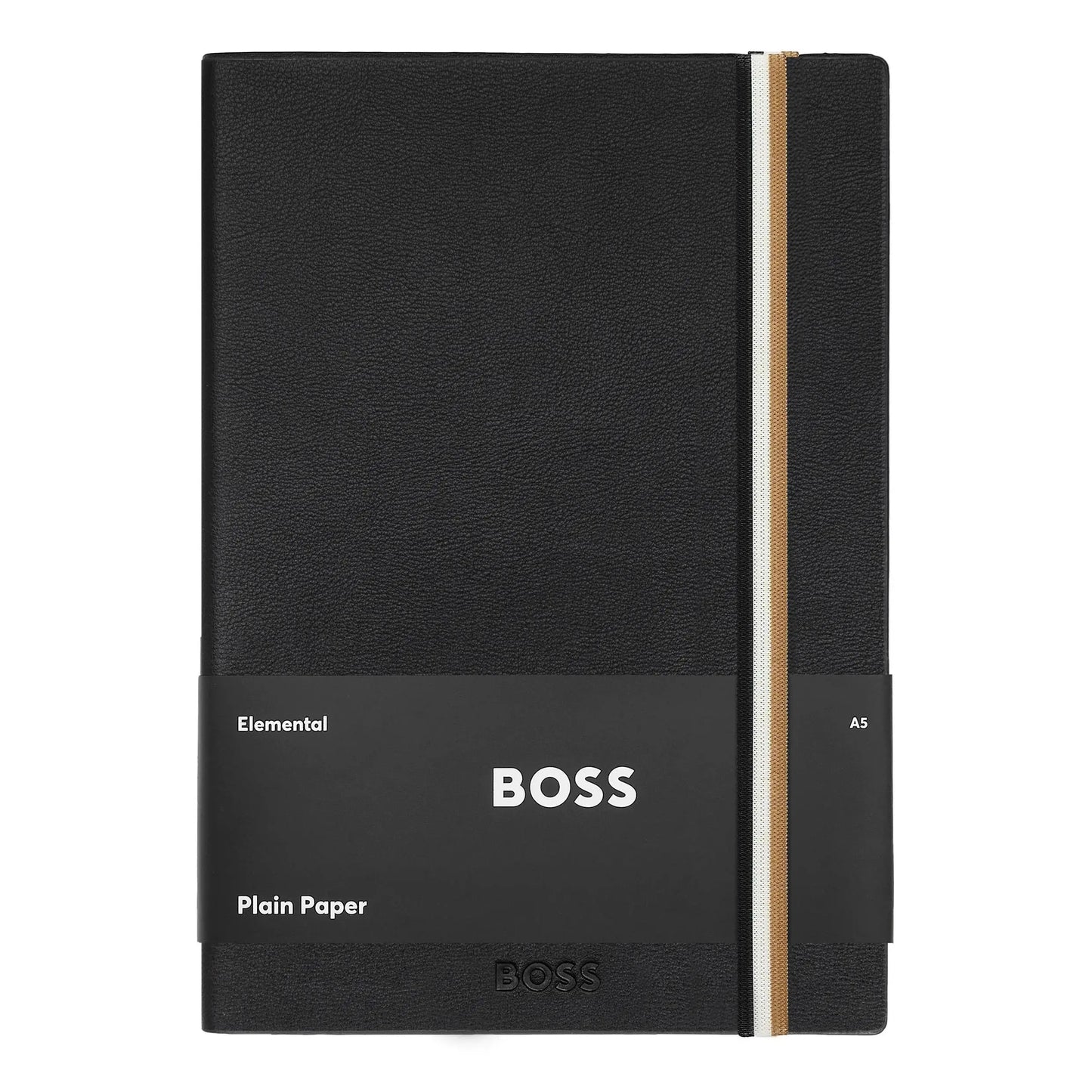 HUGO BOSS HNH321AL A5 Iconic Black Lined Notebook