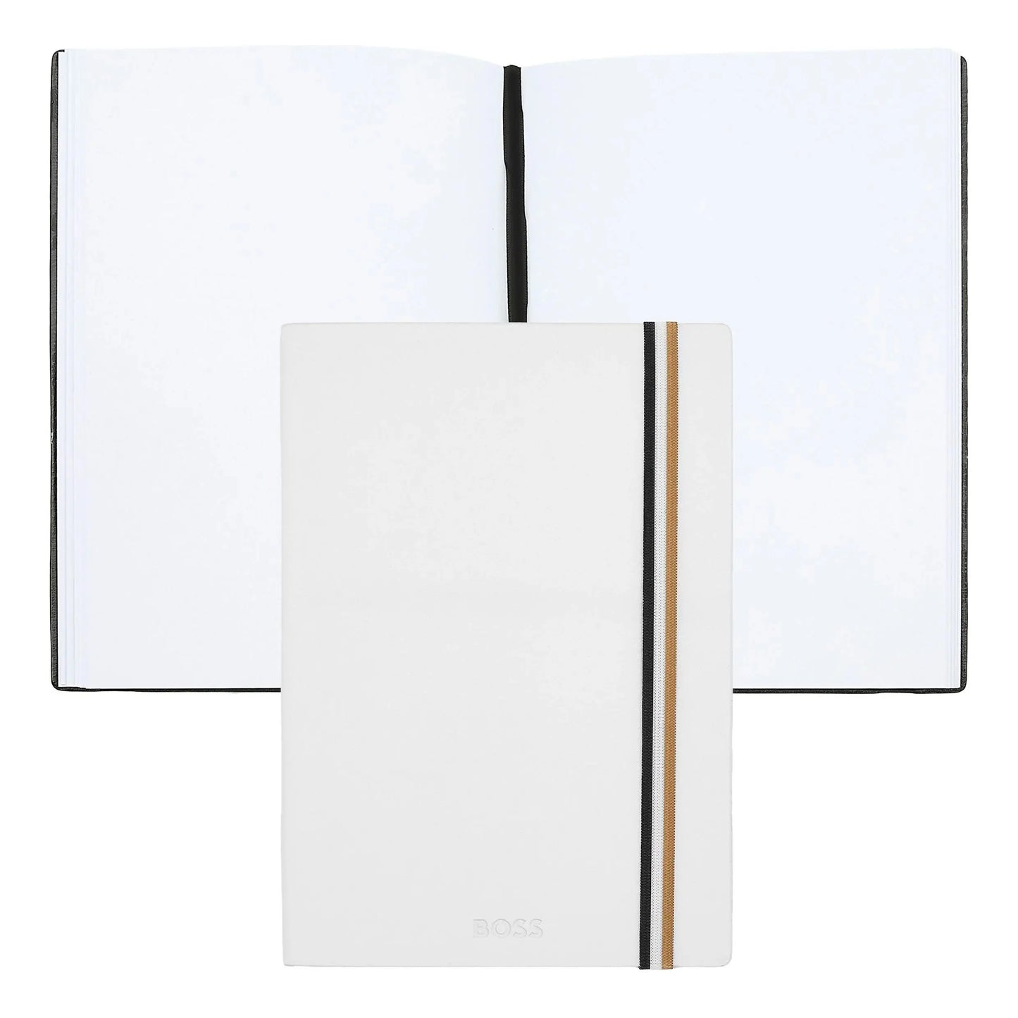 HUGO BOSS HNH321WL A5 Iconic White Lined Notebook