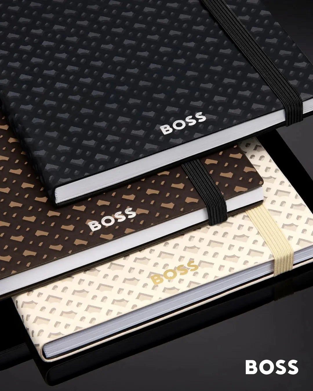 HUGO BOSS HNH121AD Notebook A5 Essential Storyline Black Notebook
