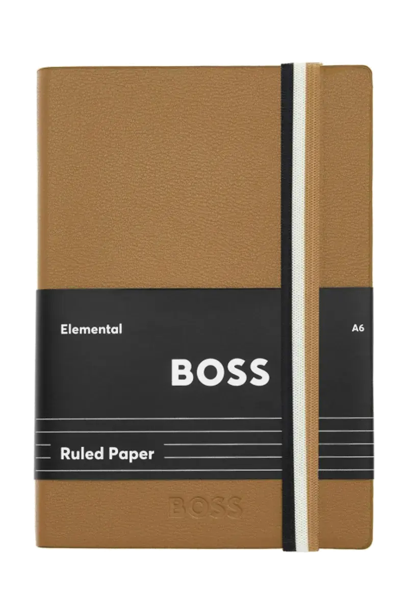 HUGO BOSS HNM421XL Σημειωματάριο A6 Iconic Camel Lined Notebook