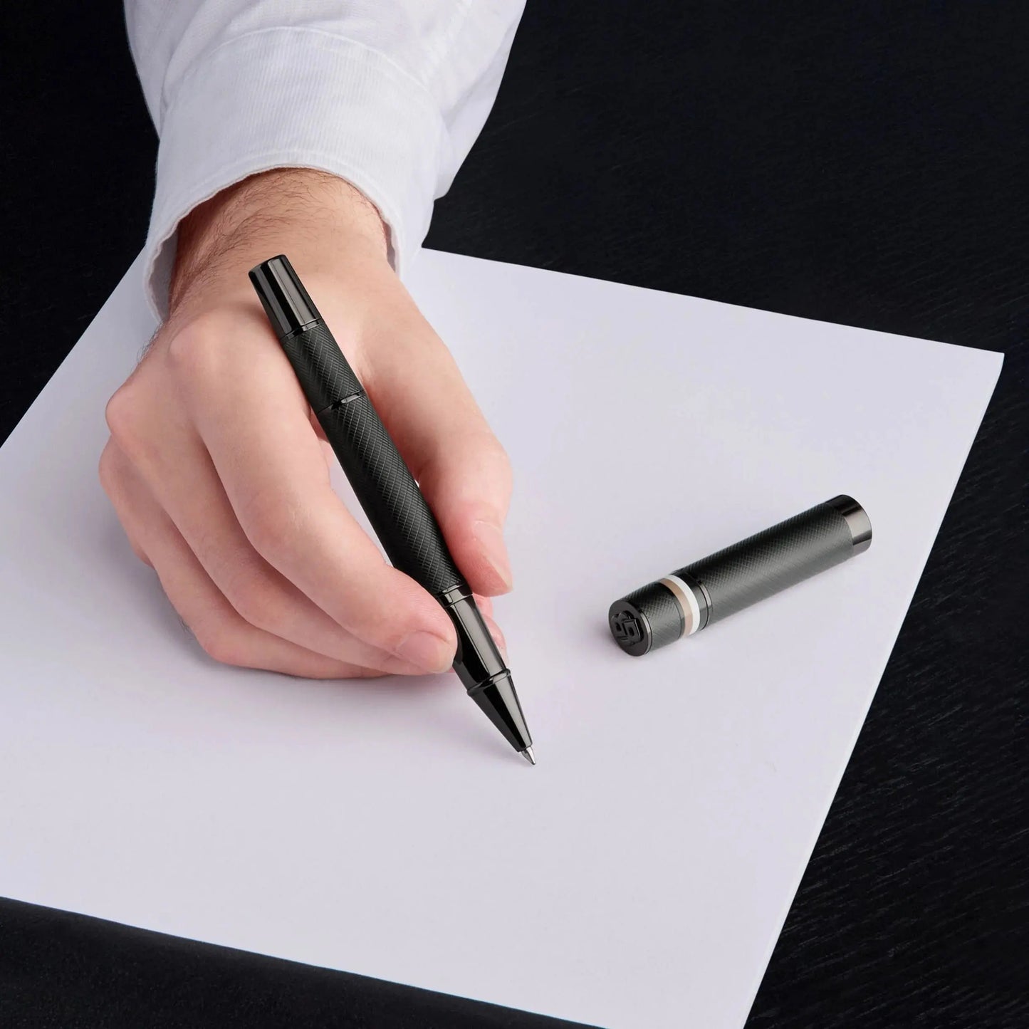 HUGO BOSS HSF5215A Στυλό Core Iconic Black Rollerball Pen