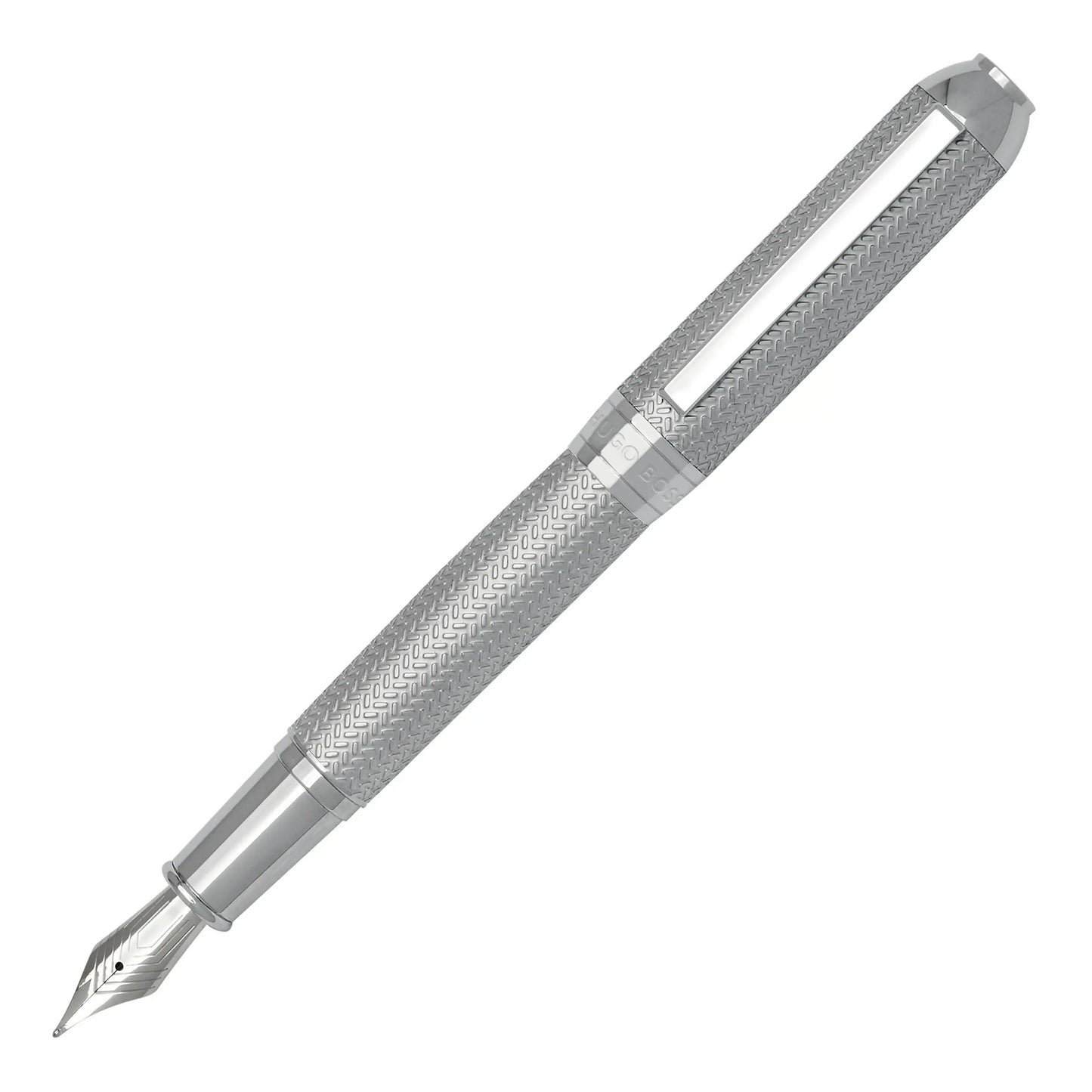 HUGO BOSS HSI4652C Πένα Elemental Silver Fountain Pen Hugo Boss