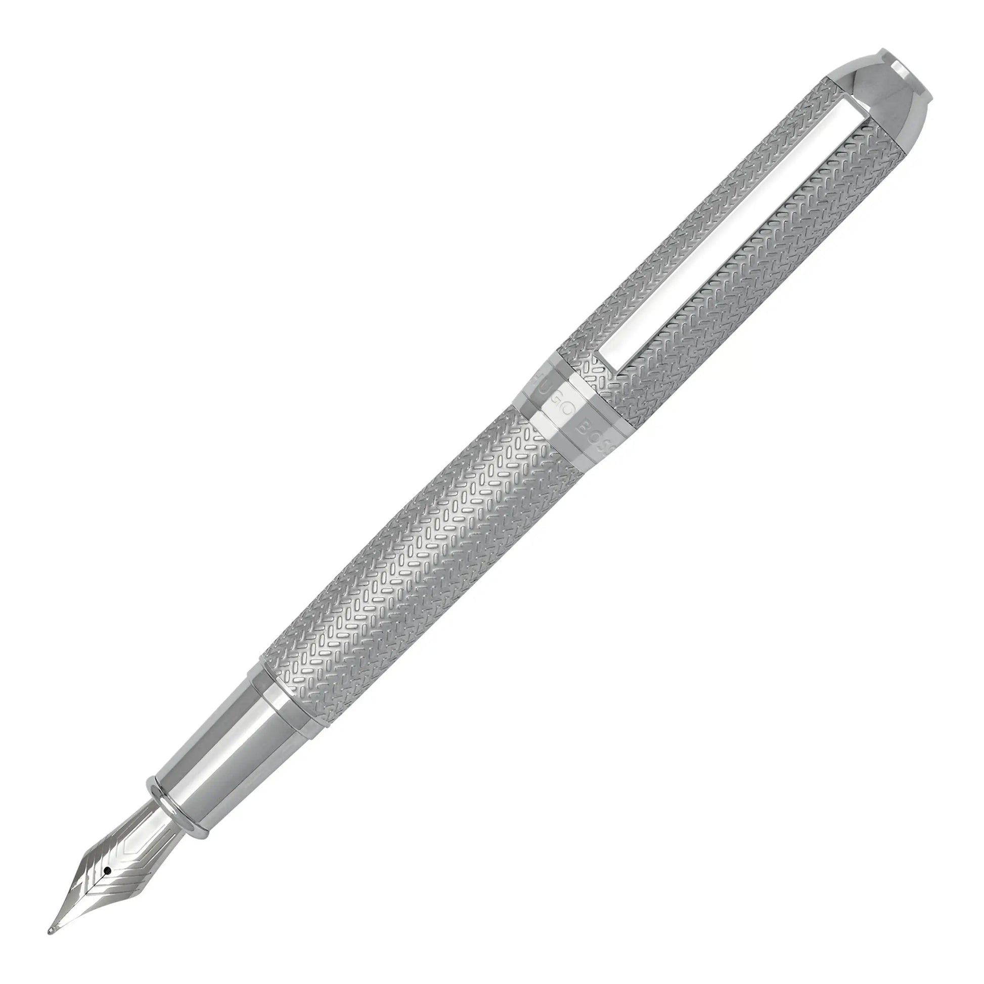 HUGO BOSS HSI4652C Πένα Elemental Silver Fountain Pen Hugo Boss