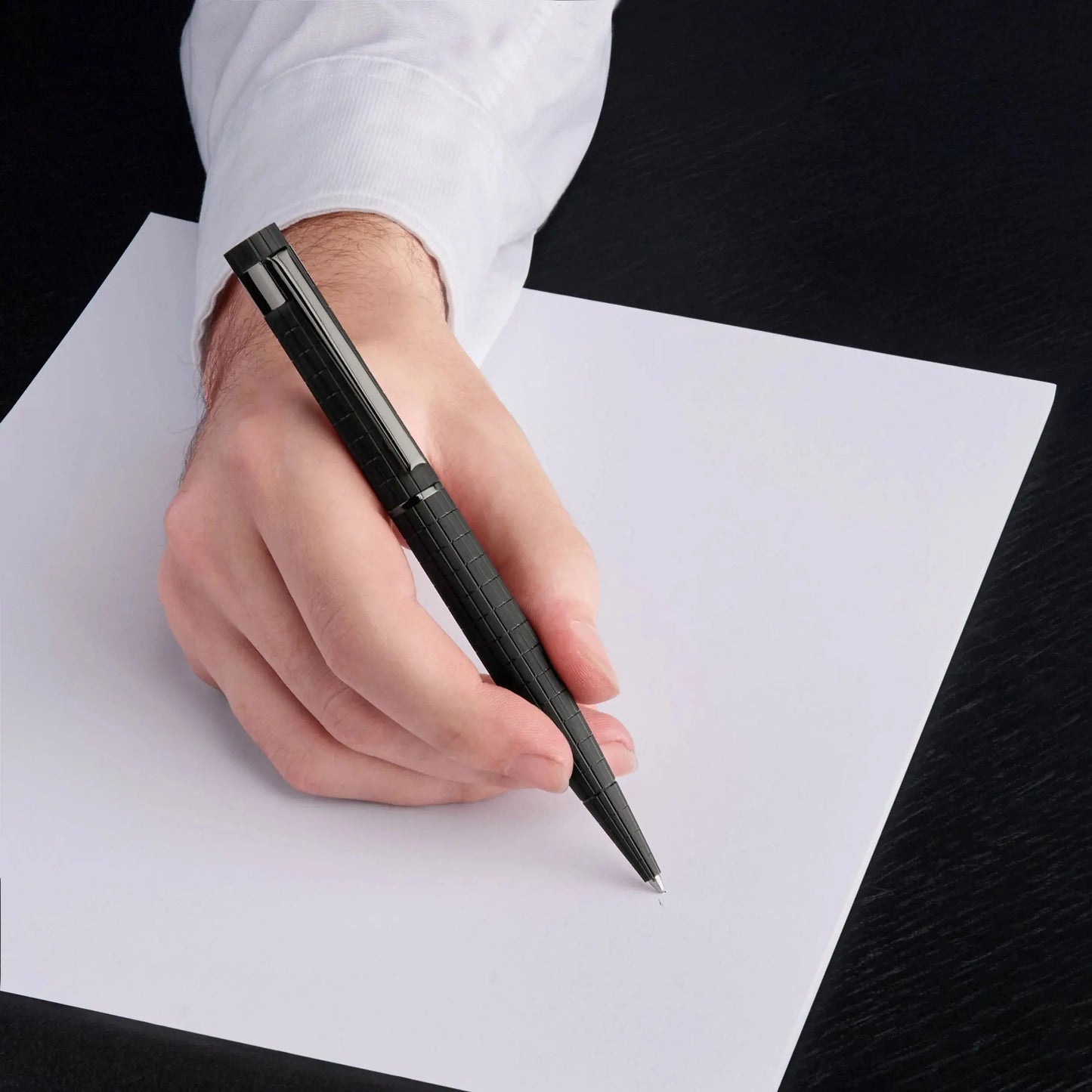 HUGO BOSS HSQ5634A Στυλό Loop Bauhaus Black Ballpoint Pen