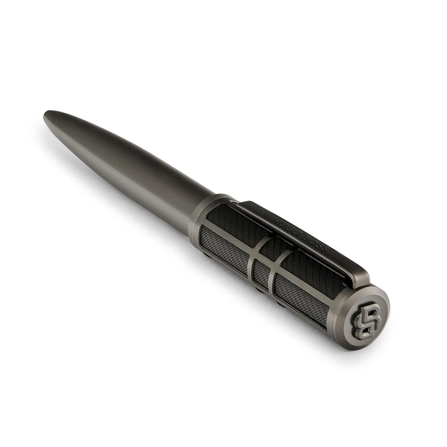 HUGO BOSS HSS5874D Στυλό Frame Grid Black & Gun Ballpoint Pen