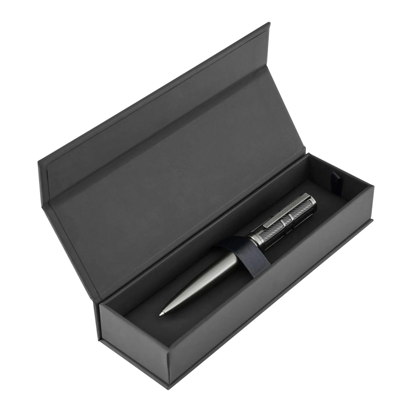 HUGO BOSS HSS5874D Στυλό Frame Grid Black & Gun Ballpoint Pen