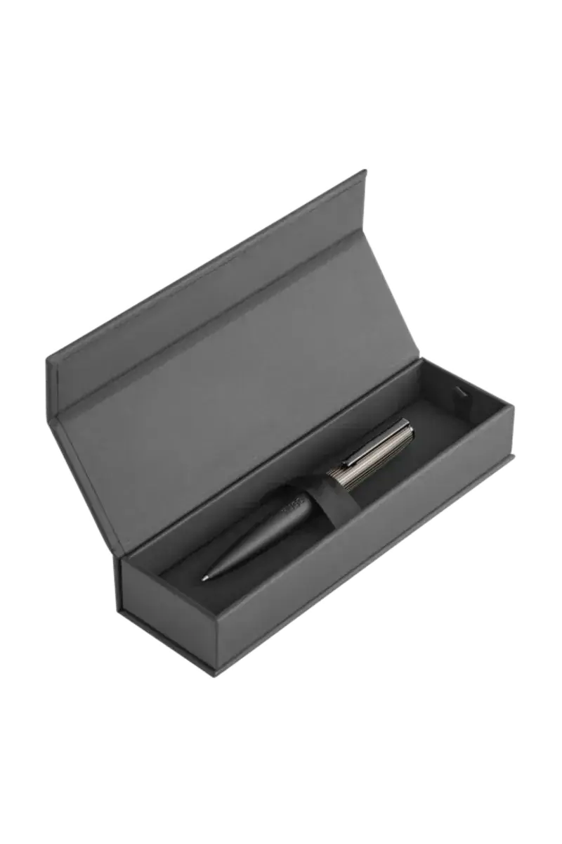 HUGO BOSS HSV5694D Στυλό Illusion Arcade Black & Gun Ballpoint Pen Hugo Boss