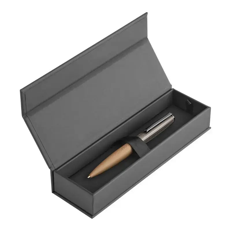 HUGO BOSS HSV5694X Στυλό Illusion Arcade Camel & Gun Ballpoint Pen Hugo Boss
