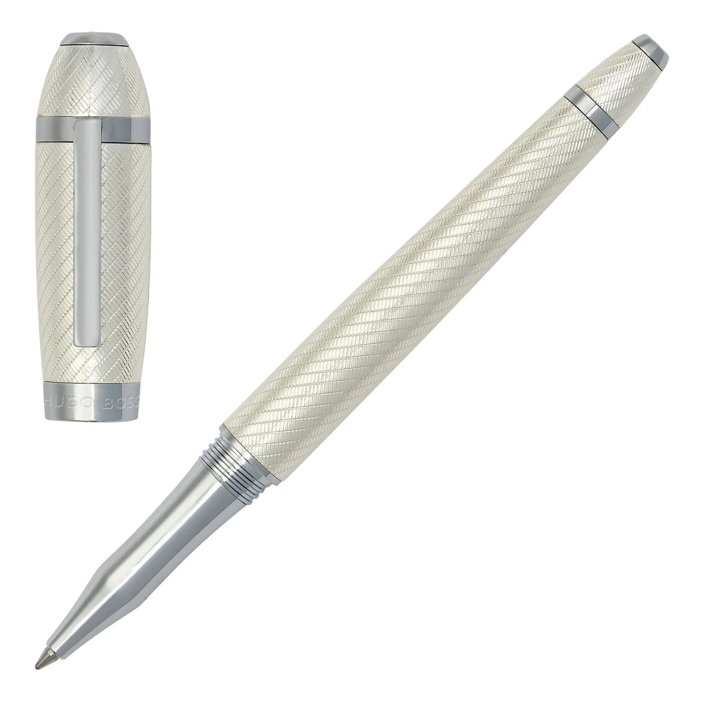HUGO BOSS HSW4455C Στυλό Arc Futurist Silver Rollerball Pen Hugo Boss