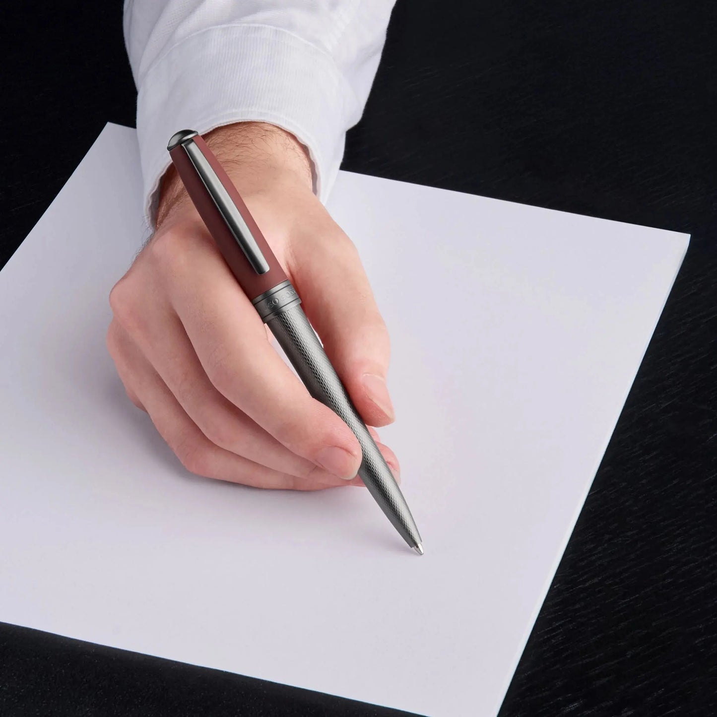 HUGO BOSS HSI0584D Essential Pinstripe Ballpoint Pen