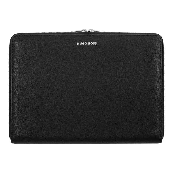 HUGO BOSS HTA105J A4 Gleam Gray Zip Folder