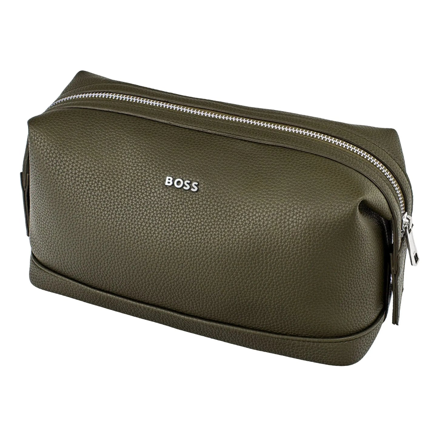 HUGO BOSS HTC518T Νεσεσέρ Classic Grained Khaki Dressing Case