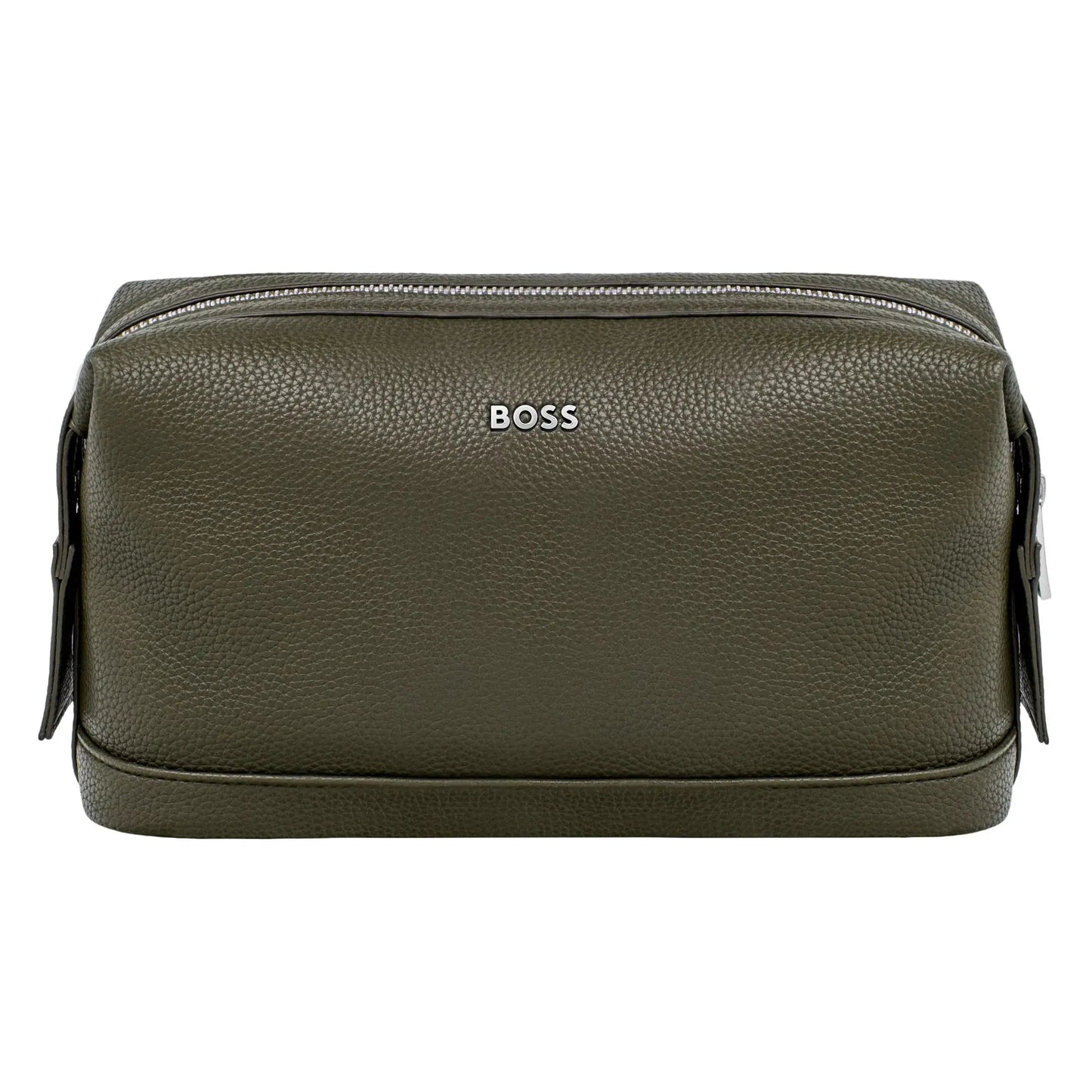 HUGO BOSS HTC518T Νεσεσέρ Classic Grained Khaki Dressing Case