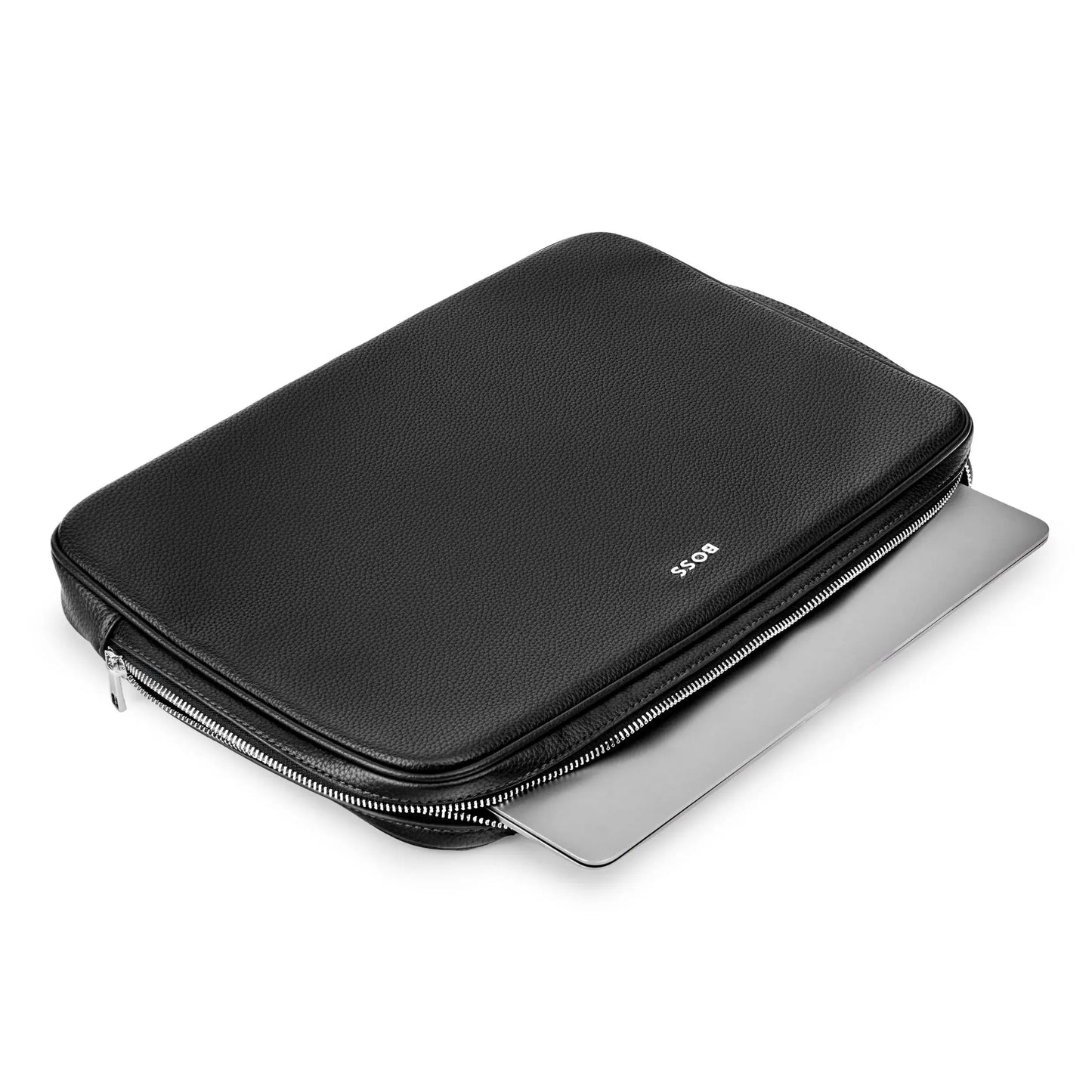 HUGO BOSS HTL518A Laptop Bag Classic Grained Black