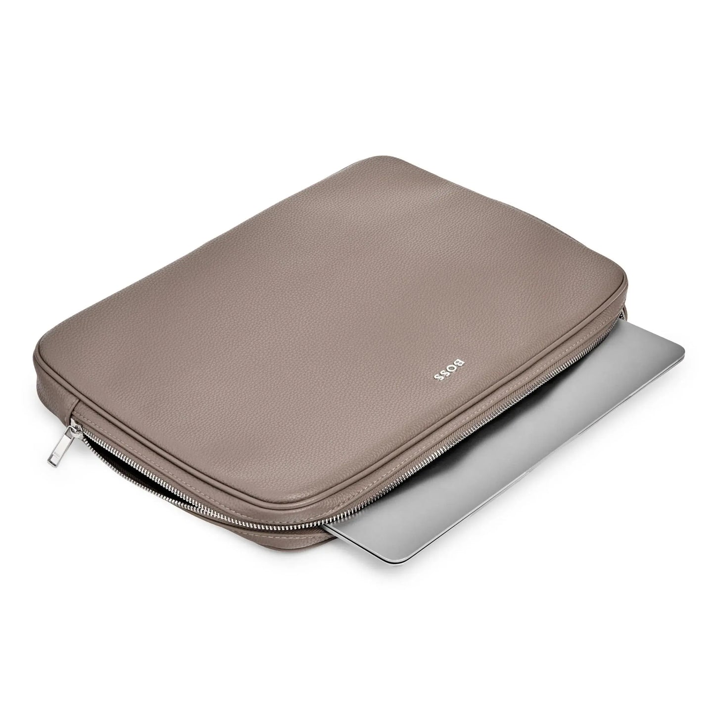HUGO BOSS HTL518Z Laptop Bag Classic Grained Taupe