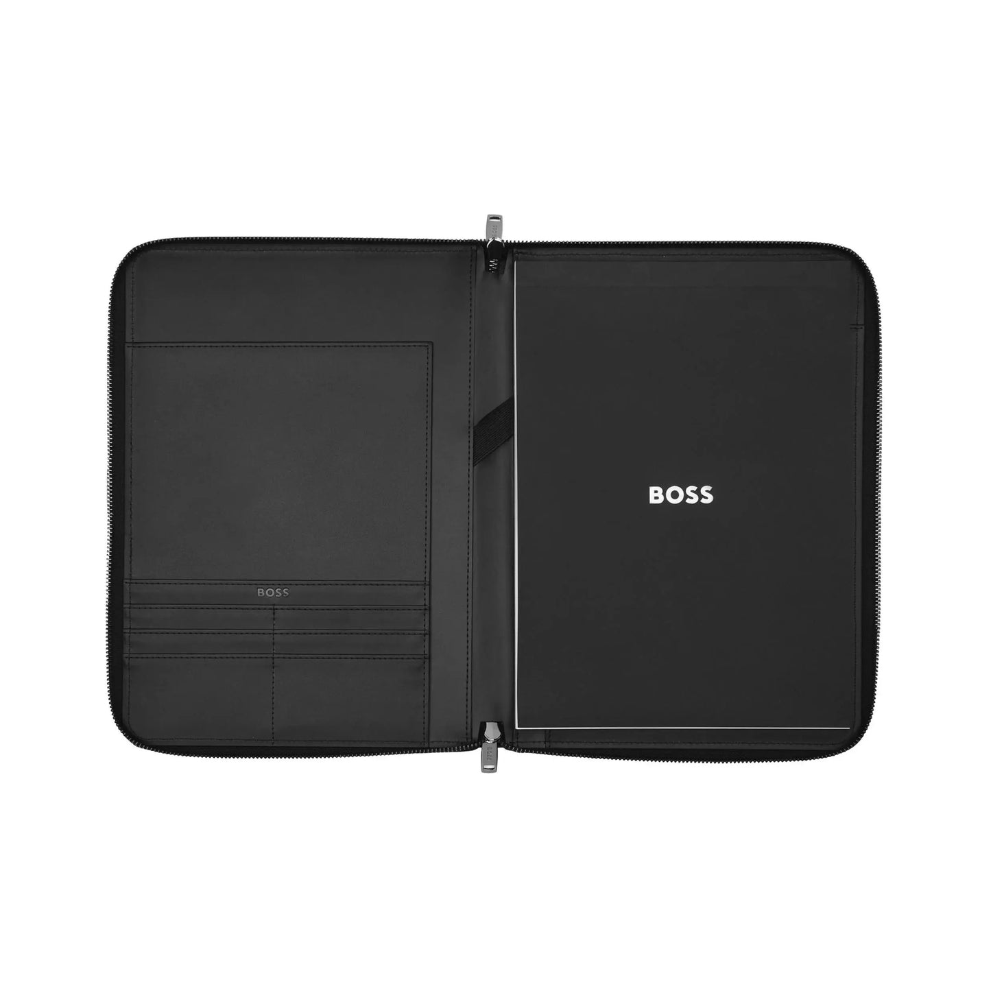 HUGO BOSS HTM521A Ντοσιέ A5 Iconic Black Zip Folder